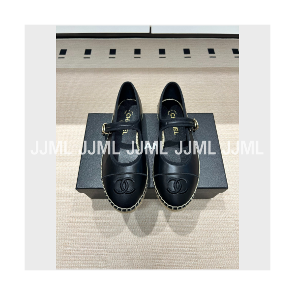 샤넬 메리제인 에스파듀 블랙