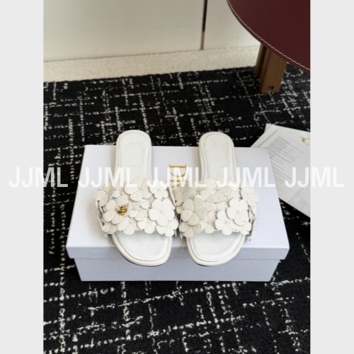 디올 블룸 힐 뮬 아이보리