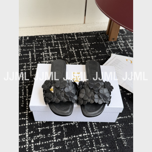 디올 블룸 힐 뮬 블랙