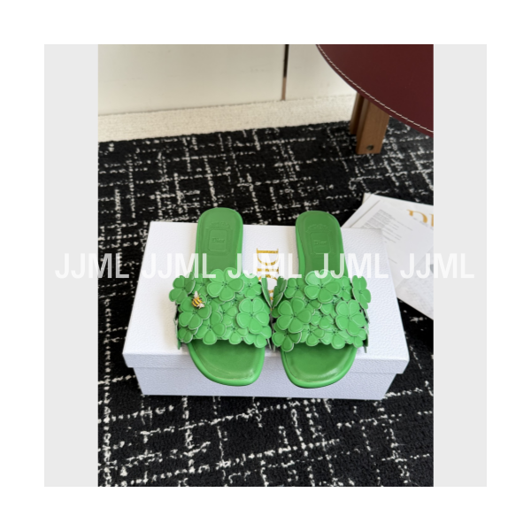 디올 블룸 힐 뮬 그린