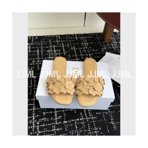 디올 블룸 힐 뮬 베이지