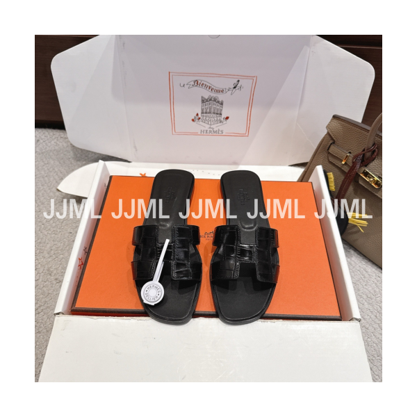 에르메스 오란 크로커다일 블랙