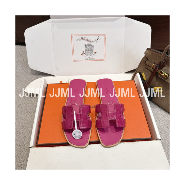 에르메스 오란 크로커다일 딥핑크