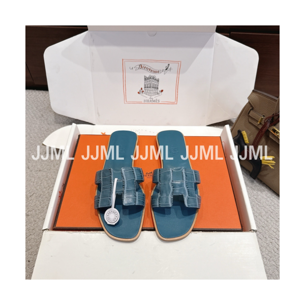 에르메스 오란 크로커다일 딥블루