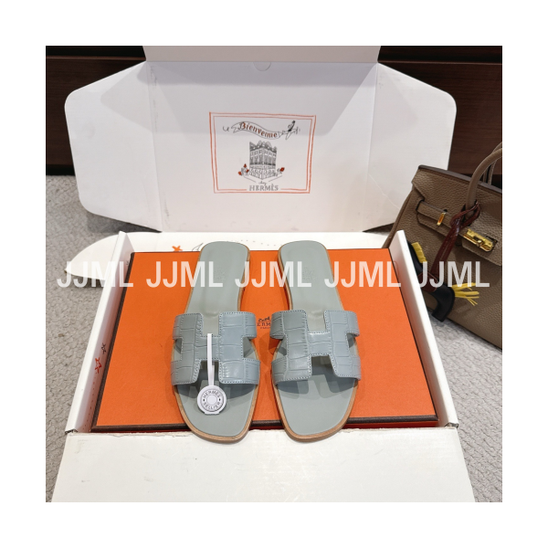 에르메스 오란 크로커다일 그레이