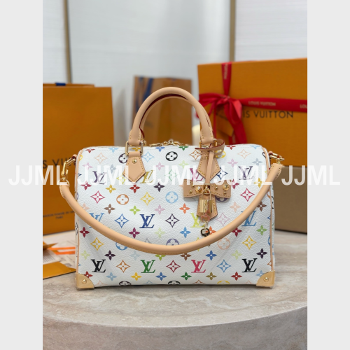 루이비통 LV x TM 스피디 반둘리에 30 멀티컬러 M27789
