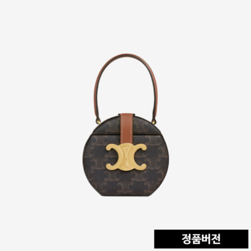 셀린느 트리오페 카바스 카프스킨 라운드 박스백 301699852 [매장-390만원대]