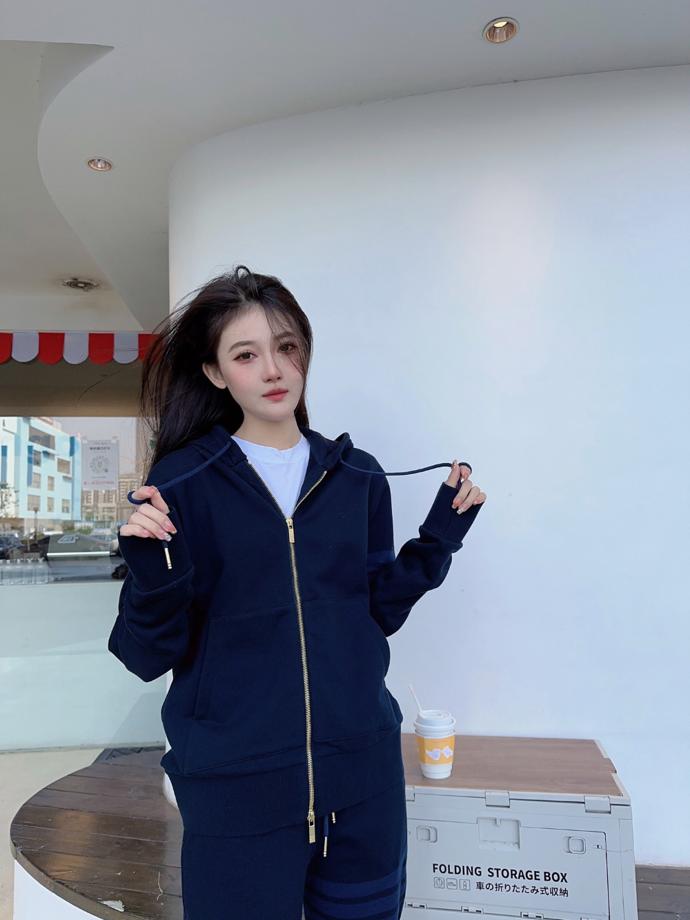 재킷 모델 착용 이미지-S24L20