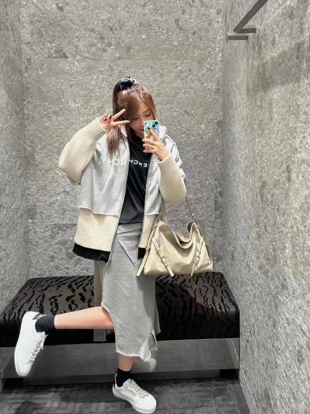 재킷 모델 착용 이미지-S340L18