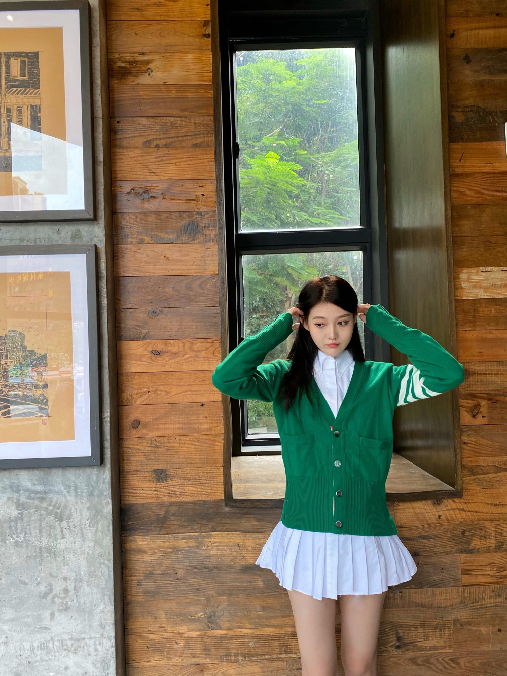 재킷 모델 착용 이미지-S913L16