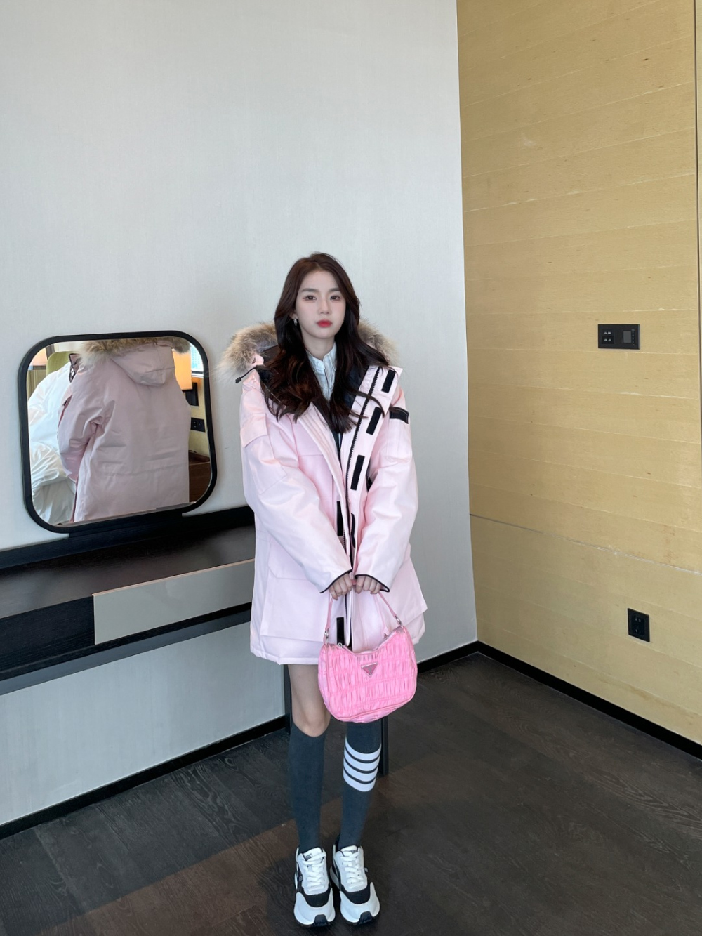 재킷 모델 착용 이미지-S185L33