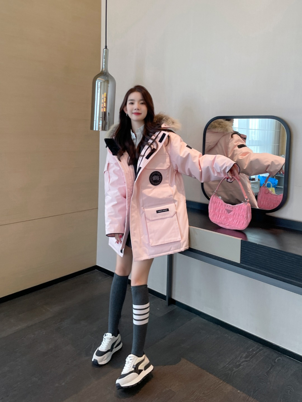 재킷 모델 착용 이미지-S185L39
