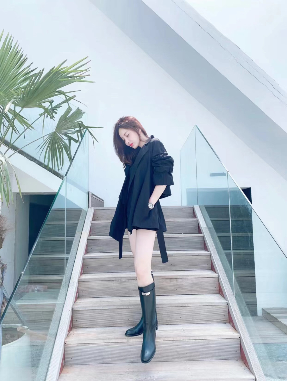 신발 모델 착용 이미지-S66L4