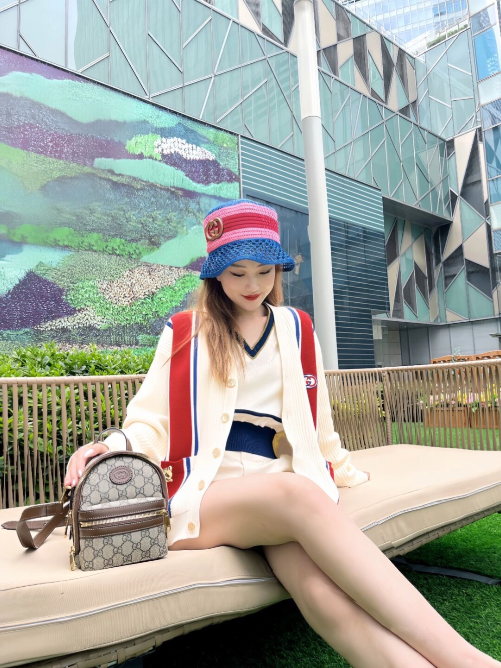카디건 모델 착용 이미지-S64L9