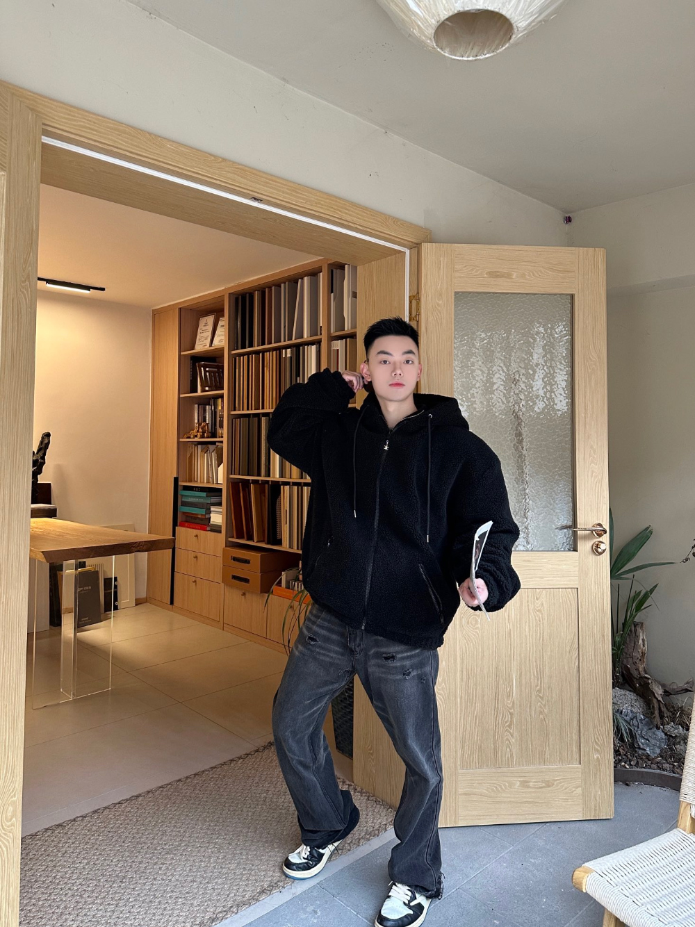 재킷 모델 착용 이미지-S365L13